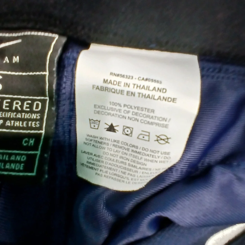 Nike Team Engineered Baseball‎ Pants Navy Blue Small Mens Youth X208